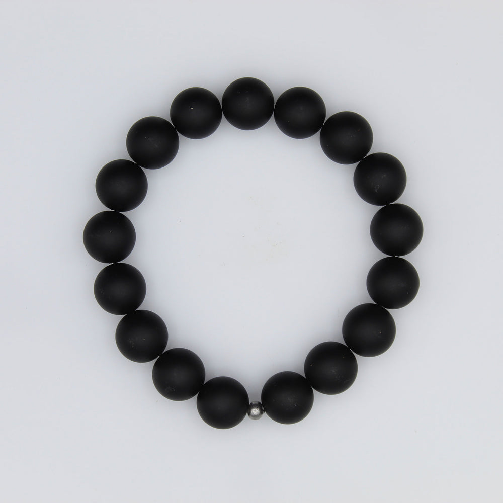 Unisex/Mens Classic Black Onyx Bracelet