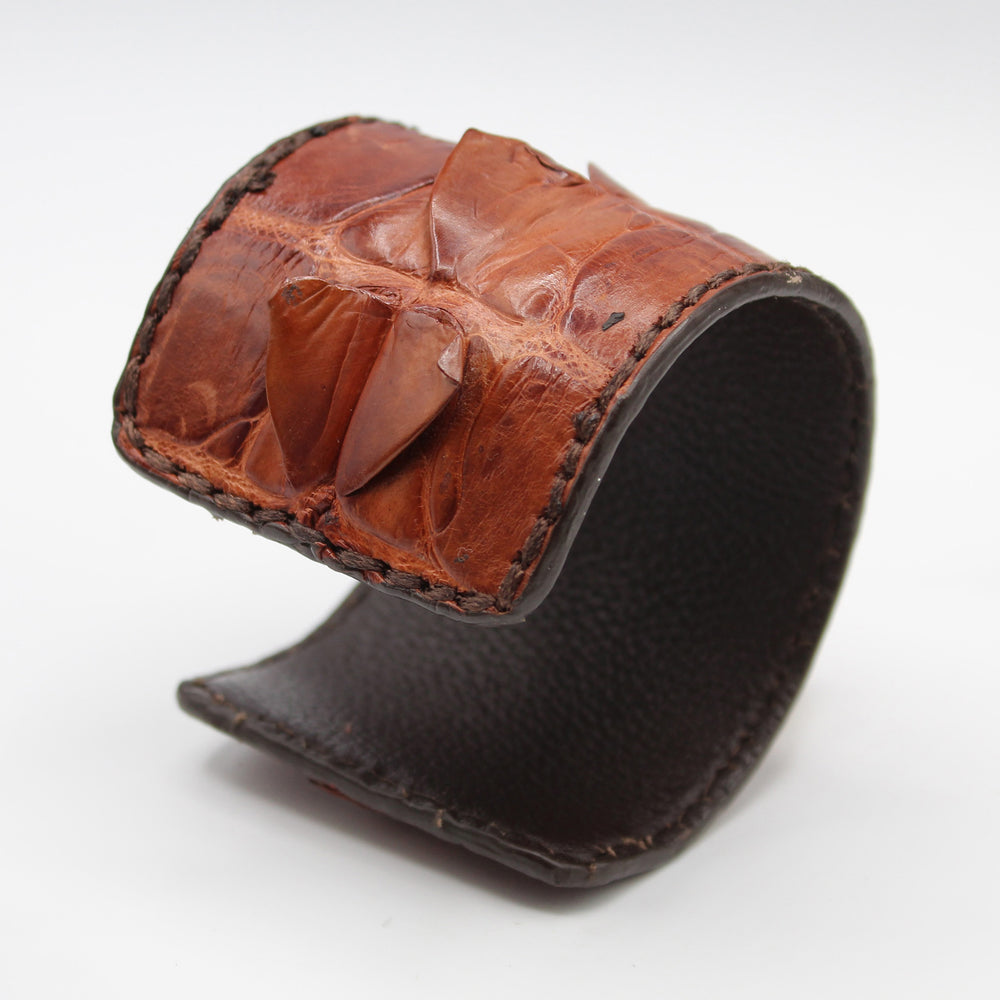 Adjustable Crocodile Cuff