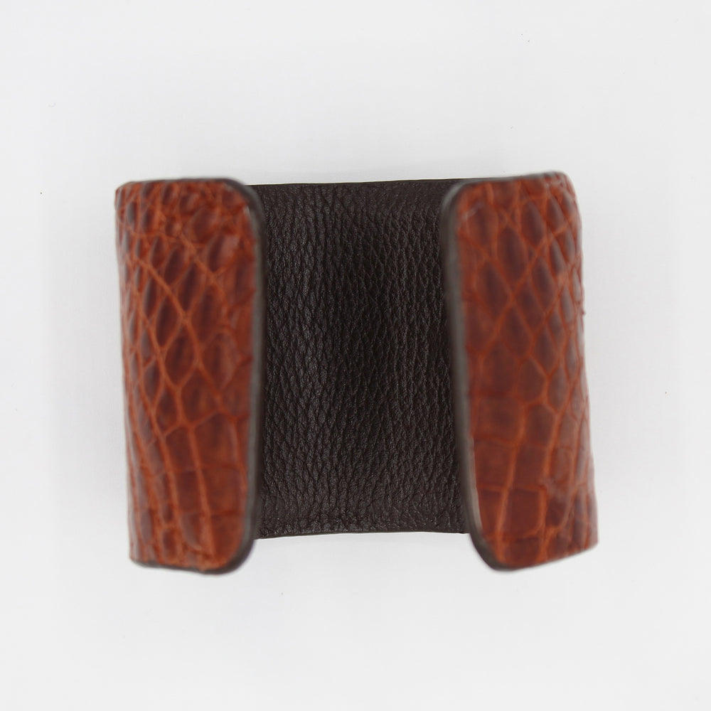 Adjustable Crocodile Cuff