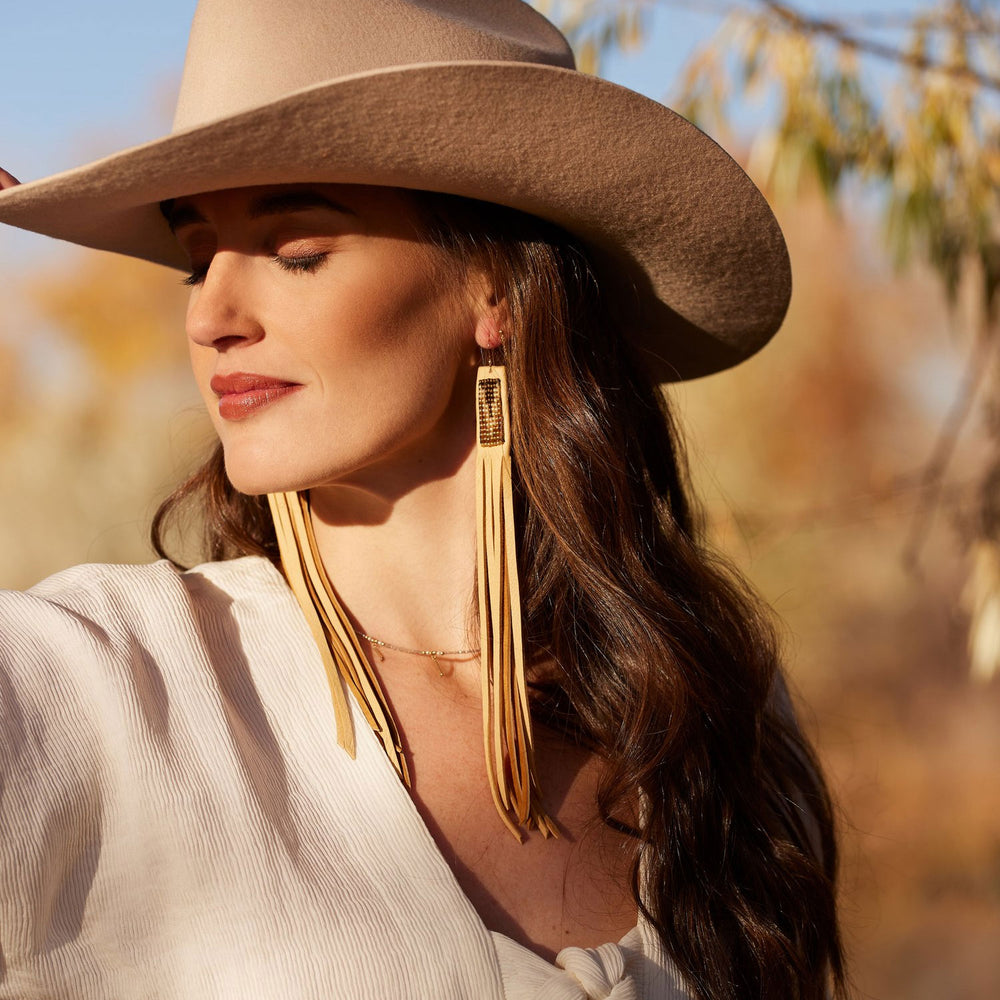 Suede Fringe Earrings