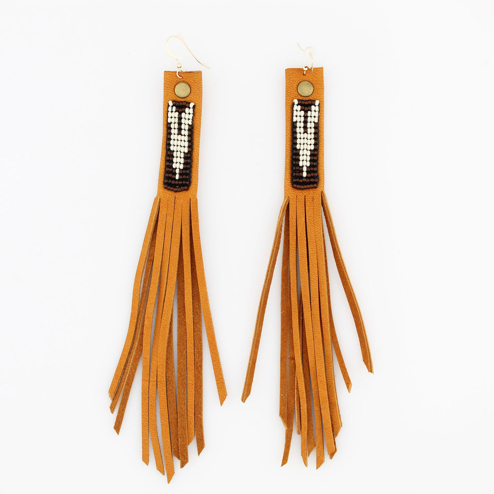 Suede Fringe Earrings