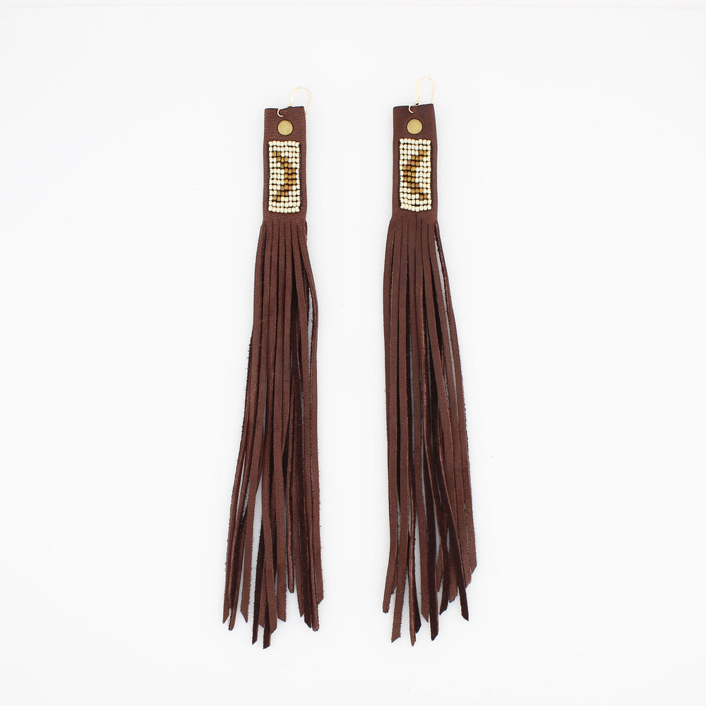 Suede Fringe Earrings
