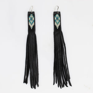 Suede Fringe Earrings