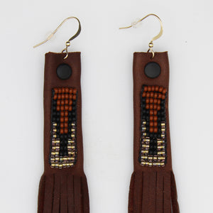 Suede Fringe Earrings