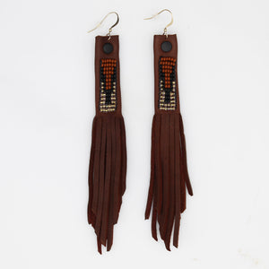 Suede Fringe Earrings