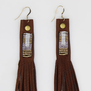 Suede Fringe Earrings