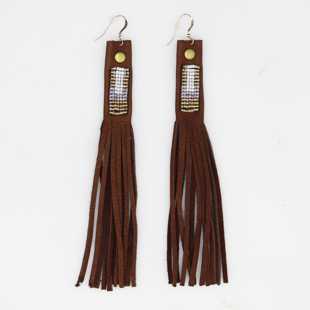 Suede Fringe Earrings