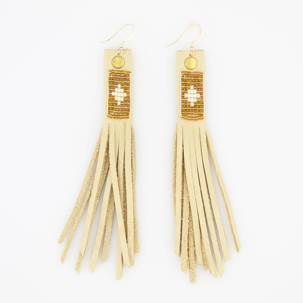Suede Fringe Earrings
