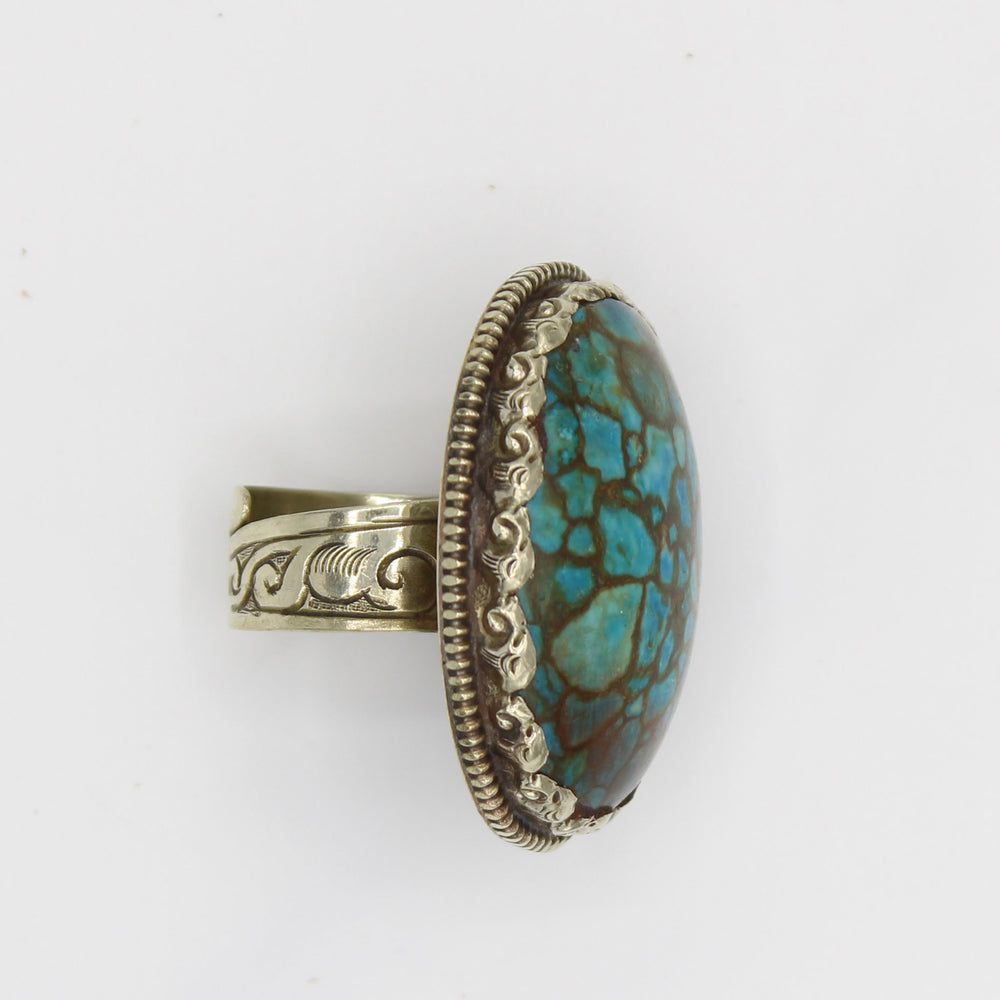 Vintage Tibetan Indian Turquoise Ring