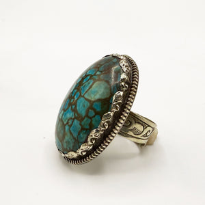 Vintage Tibetan Indian Turquoise Ring