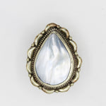 Vintage Tibetan Mother of Pearl Ring