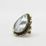 Vintage Tibetan Mother of Pearl Ring