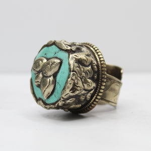 Vintage Tibetan Turquoise Ring