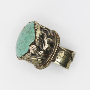 Vintage Tibetan Turquoise Ring