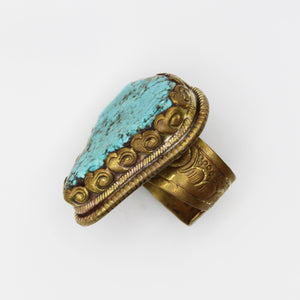 Vintage Tibetan Turquoise Ring