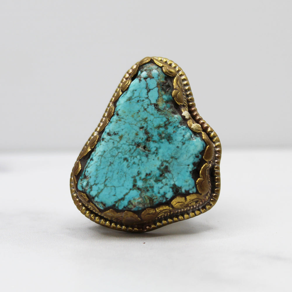 Vintage Tibetan Turquoise Ring