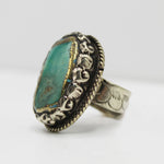 Vintage Tibetan Turquoise & Gold Ring