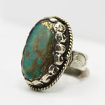 Vintage Tibetan Turquoise & Gold Ring