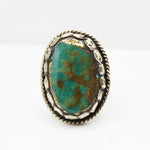 Vintage Tibetan Turquoise & Gold Ring
