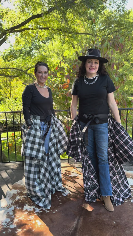 Plaid Flannel Hostess Skirt